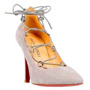 Red Bottom Sexy Suede Tethered Heels NWT